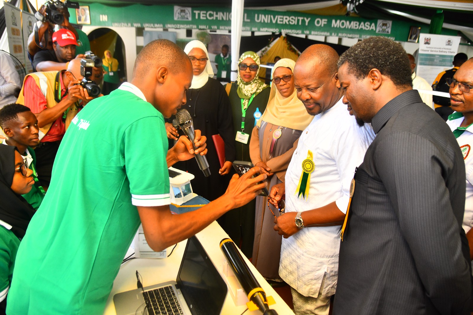 CS Mutahi Kagwe visits TUM stand