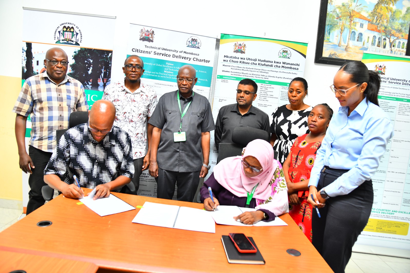 VC Laila inks MOU between TUM and Kenya Institute of Supplies Examination Board